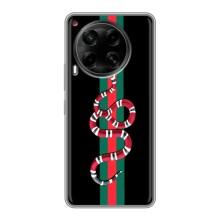 Чехлы Бренд GUCCI для Tecno Camon 30 (CL6) – Змей Гуччи