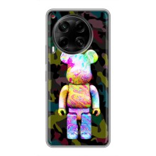 Чехлы для Tecno Camon 30 (CL6) - Bearbrick Louis Vuitton (PREMIUMPrint) (Яркий Bearbrick)