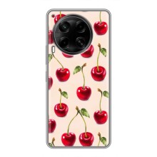 Чехлы с Фруктами для Tecno Camon 30 (CL6) (VPrint) (Вишня)