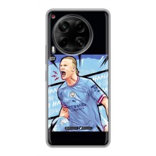 Чехлы с футболистом Ерлинг Холанд для Tecno Camon 30 (CL6) (AlphaPrint) (гол Эрлинг Холланд)