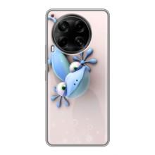 Чехлы с изображением разных животных для Tecno Camon 30 (CL6) (Геккон)