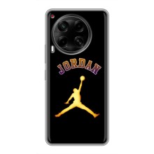Чехлы для Tecno Camon 30 (CL6) - с картинкой JORDAN (AlphaPrint) (Jordan Gold)