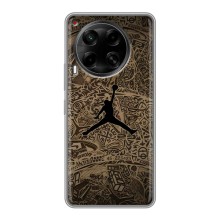 Чехлы для Tecno Camon 30 (CL6) - с картинкой JORDAN (AlphaPrint) (Logo Jordan)