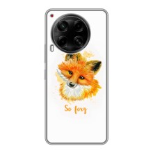 Чехлы с картинкой Лисички для Tecno Camon 30 (CL6) (VPrint) (Девочка Лиса)