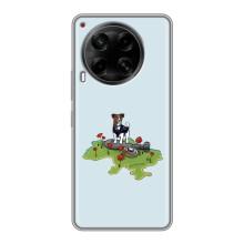Чехлы с картинкой собаки Патрон для Tecno Camon 30 (CL6) (AlphaPrint) (Сапер Пес)