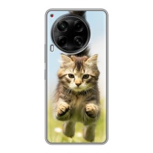 Чехлы с Котиками для Tecno Camon 30 (CL6) (VPrint) (Прыжок кота)