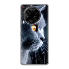 Чехлы с Котиками для Tecno Camon 30 (CL6) (VPrint) (Серый Кот)