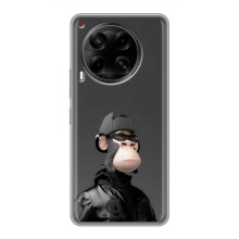 Чехлы с Обезьянами NFT для Tecno Camon 30 (CL6) (AlphaPrint) (стильная обезьяна NFT)