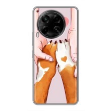 Чехлы с собаками для Tecno Camon 30 (CL6) (VPrint) (Любовь к собакам)