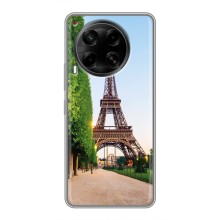Чехол Эйфелева Башня для Tecno Camon 30 (CL6) - (AlphaPrint) (Дорога в Париж)