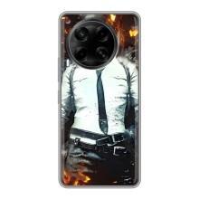 Силиконовый чехол с картинкой "Герой Pubg" на Tecno Camon 30 (CL6) – Man Пубг