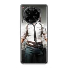 Силиконовый чехол с картинкой "Герой Pubg" на Tecno Camon 30 (CL6) – Пабг