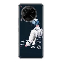 Силиконовый чехол с картинкой "Герой Pubg" на Tecno Camon 30 (CL6) – В экиперовке