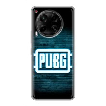 Чехол PUBG для Техно Камон 30 (AlphaPrint) (Лого PUBG)