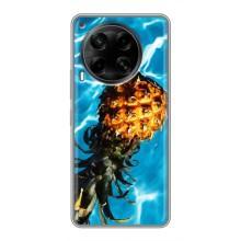 Чохол з зображенням смачної їжі для Tecno Camon 30 (CL6) – Ананас