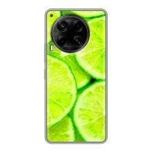 Чохол з зображенням смачної їжі для Tecno Camon 30 (CL6) – Лайм