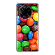 Чохол з зображенням смачної їжі для Tecno Camon 30 (CL6) – Різнокольорові M&M'S