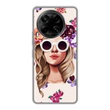 Чохол з картинкою Модні Дівчата Tecno Camon 30 (CL6) – Дівчина в окулярах