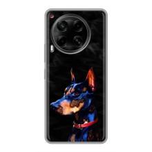 Бампер для Tecno Camon 30 (CL6) с картинкой "Песики" (Собака Мопс)