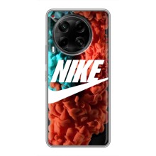 Чехол для Tecno Camon 30 (CL6) - с принтом Найк (AlphaPrint) (Дымчатый найк)