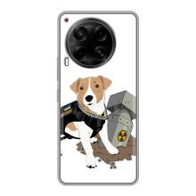 Чехол с принтом Собаки Патрон для Tecno Camon 30 (CL6) – Пёс Патрон с ракетой