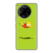 Чехол с Симпсонами для Tecno Camon 30 (CL6) (VPrint) (Барт Симпсон)