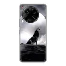 Чехол с Волком на Tecno Camon 30 (CL6) – Волк и луна