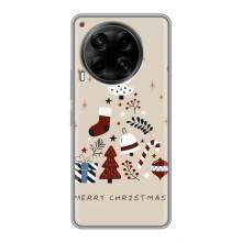 Чохол Санта Клаус для Tecno Camon 30 (CL6) – Merry Christmas