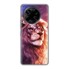 Чехол со Львом для Tecno Camon 30 (CL6) (VPrint) (Красочный Лев)