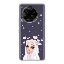 Чохол Стильні дівчата на Tecno Camon 30 (CL6) – Дівчина та серця