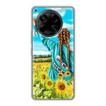 Чохол Стильні дівчата на Tecno Camon 30 (CL6) – Дівчина на полі