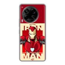 Чехол Супергерой Железный человек на Tecno Camon 30 (CL6) – Iron man