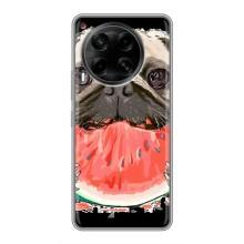 Чехол (ТПУ) Милые собачки для Tecno Camon 30 (CL6) – Смешной Мопс