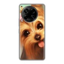 Чехол (ТПУ) Милые собачки для Tecno Camon 30 (CL6) – Йоршенский терьер