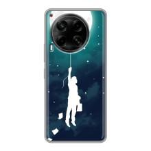 Чохол (ТПУ) з планетами на Tecno Camon 30 (CL6) – To The moon