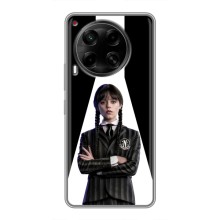 Чехлы Венсдей на Tecno Camon 30 (CL6) Уэнсдей (AlphaPrint) (W-Wednesday)