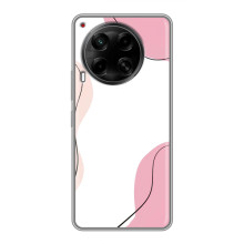 Чехол цветочный дизайн для Tecno Camon 30 (CL6) – Розовый фон