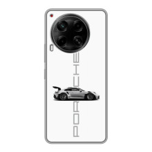 Чохол з авто Порше для Tecno Camon 30 (CL6) – білий порше