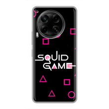 Чехол Гра в кальмара для Tecno Camon 30 (CL6) – Логотип игры кальмара