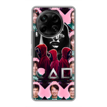 Чехол Гра в кальмара для Tecno Camon 30 (CL6) – Персонажи игры кальмара