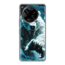 Чехол с картинкой «Хищники» для Tecno Camon 30 (CL6) – Медведь