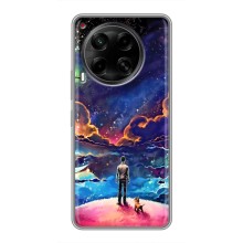 Космические Чехлы для Техно Камон 30 (VPrint) (Галактический вид)
