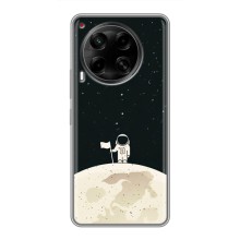Космические Чехлы для Техно Камон 30 (VPrint) (На луне)