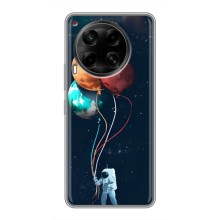 Космические Чехлы для Техно Камон 30 (VPrint) (Планеты шарики)