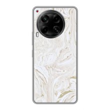 Мраморный чехол на Tecno Camon 30 (CL6) (VPrint) (Белый мрамор)