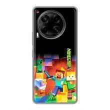 Чехлы для Tecno Camon 30 (CL6) (Персонажи Майн Крафт) – Герой Майнкрафт