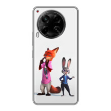 Силиконовый чехол с принтом Зоотрополіс для Tecno Camon 30 (CL6) – Джуди и Ник