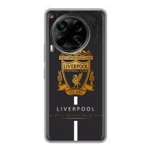 Силиконовые Чехлы принт Футбол на Tecno Camon 30 (CL6) – Liverpool