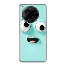 Силиконовые Чехлы (смешные стикеры) для Tecno Camon 30 (CL6) – мордочка