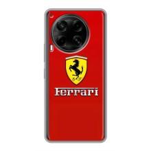 Силіконовий бампер з картинкою машини на Tecno Camon 30 (CL6) (Ferrari Logo)